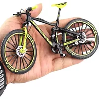 AliExpress NONE 1:10 Mini Alloy Mountain Bike Model Diecast Metal Finger Racing Bicycle Folded Cycling Ornaments Collection Toys for Kids Gifts