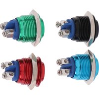 1Pc Momentary Push Button Switch 16mm Waterproof Mount Button Switch