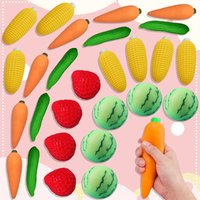 Soft PU Slow Rising Fruit Vegetable Squishy Squeeze Toy Stress Reducing Hand Fidget Toy Office Relax Toy Adults Anti-Anxiety Toy