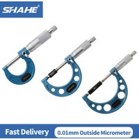 SHAHE High Quality 0.01mm Micrometer Caliper Gauge Outside Micrometer Measuring Tools