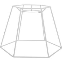 Handmade Lampshade Frame Cotton Rope Woven Tassel Metal Frame Diy Lamp Holder 6 Sided Wire Guard For Desk Floor