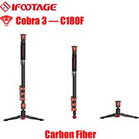IFOOTAGE Camera Monopod Cobra 3 C180F, 71" Carbon Fiber Monopod for DSLR Cameras Canon Nikon Sony Video Camcorder