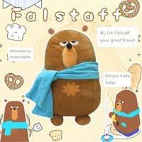 TreasuringU New Plush Dolls Kawaii Cool Purple Girls Cute Bear Buffduo Fluffy Dolls Plushie Children Birthday Gifts