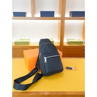 TOP Luxury Designer Quality Men's Genuine Leather Chest Bag Top Cowhide Sling Shoulder Bags Leisure Trend Small Crossbody Pack26