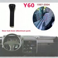 Suitable for Nissan Patrol Y60 Door Lock Lever Door Handle Black Aluminum Part Nissan Safari Locking Lever Replacement Part