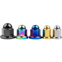 AliExpress Wanyifa Titanium Ti Nut M6M8M10 Dome Head Flange Locking Nuts for Bicycle Motorcycle Car
