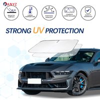 Windshield Sun Shade For Ford Mustang GT Sunshade Sun Visor Protector Foldable Blocks UV Rays Keep Your Car Cooler