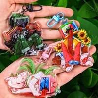 Y2K TV Head Vol. 2 Cartoon Acrylic Keychain | Cute Kawaii Anime Backpack Charm Pendant Bag Accessories Gift for BFF