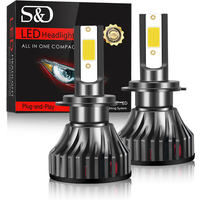 2pcs H4 H7 Led 20000LM Bulb Car Headlight H1 H3 LED H8 H11 9005 HB3 9006 HB4 9012 HIR2 H27 880 3500K 6500K 8500K Auto 12V