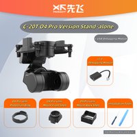 XF C-20T 3-Axis FPV Gimbal for DJI O4/O4 Pro USB-Adjustable Stabilizer with Head Tracking & High-Speed Control