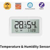 Lincukoo Tuya Zigbee3.0 Smart Temperature Humidity Sensor Zigbee 2 MQTT suppor display the temperature Home Assistant