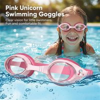 Kids Swimming Goggles Anti-Fog Uv Prescription Waterproof Silicone Adjust Swim Pool Eyewear Kids Diving Glasses