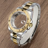 20ATM Waterproof Watch Case 40mm for NH35 NH36 NH34 8215 Eta2824 Movement Oyster Watchbands GMT Submariner Gold Sapphire Crystal