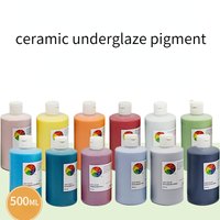 500ml/Bottle High Quality Ceramic Underglaze Pigment Lead-free Concentrated Glaze Pottery Hand-painted Art Painting Supplies