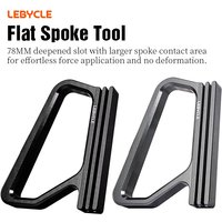 LEBYCLE Road Bike Flat Spoke Tool Spoke Wrench Tool Bike Spokes Holder 0.8/0.9/1/1.1/1.2/1.3mm Square Spokes Wrench Repair Tool