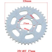 AliExpress HTBCCHB 40T #35 37MM 6 Hole Chain Rear Sprocket For Mini Bike Go Kart Trike ATV go kart Cart Dirt Bug Racer Mini Bike Accessories