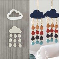 New Clouds Waterdro Shape Soft Pottery Polymer Clay Cutter DIY Plets/Earrings and Jewelry Cutting Mold Handmade Gifts Tools