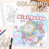 Mini Bunny Coloring Book for Adults Cute Cozy Daily Activities Irregular Patterns for Relaxation (Cozy Spaces Coloring)