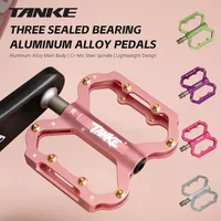 TANKE Bike Pedals,3 Sealed Bearings,(8 Non-Slip Pins/Side)for MTB Road Folding Bicycles Ultra-Lightweight Aluminum Alloy Pedals