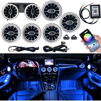 Led Ambient Light Air Conditioning Outlet Turbine Nozzle Kit For Mercedes-Benz C-class W205 15-21 GLC X253 15-22 Control By App