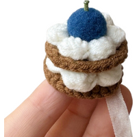 Knitted Cake Hat for Doll FiguresHandmade HatHigh Quality Crochet Hat for Doll FiguresFor Dolls 10-17cm