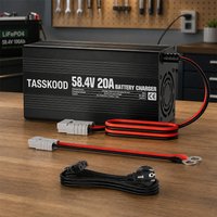 58.4V 20A LiFePO4 Lithium Battery Charger 48V 20A Smart Charger Lithium Iron Phosphate Batteries for Golf Cart RV Off-Grid Solar image 3