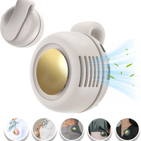 Small Clip Fan Portable Silent Mini Bladeless Fan Clip On 3 Speeds Clip-on Fans for Shirt Mini Whirlwind Fans for Waist Clips