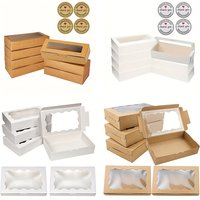 15pcs Paper Gift Boxes with Window, Perfect for Birthdays, Anniversaries, Business, Graduations, and Party More