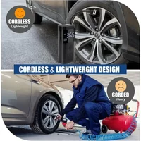 Portable Tire Inflator with LED Lights, Equipped with A Portable Intelligent, Bicycle, and Sports Micro Multifunctional Air Pump