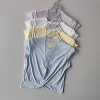 Krótki, oddychający, piękny tył, sportowy top, damski, siateczkowy T-shirt z krótkim rękawem, osłona do biegania Fitness, wysokiej klasy strój do
