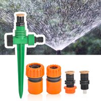 Garden Sprinkler 360° Rotating Sprinkler 350/550L/H With Plastic Spike Support 1/2" Thread Lawn Agriculture Irrigation