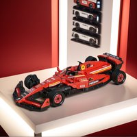 Red Formula 1 Racing Car Building Blocks, Technic DIY Bricks, STEM Educational Toy, Ideal Gift for Kids & Collectors