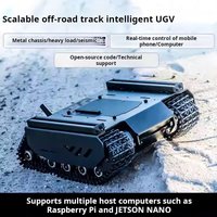expandable off-road track UGV with extended track ESP32 lower machine on-board WIFI/Bluetooth