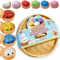 Glitter Dumpling Mystery Box 10 Colors Random Stress Balls blind box Aesthetic Desktop Sensory Toy, Creative Office Fidget Gift