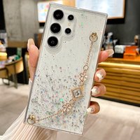 Glitter Luxury Bracelet Cover Case For Samsung Galaxy S26 Ultra S25 S24 FE S23 S22 S21 Plus A14 A15 A16 A35 A55 A54 A34 A36 A56