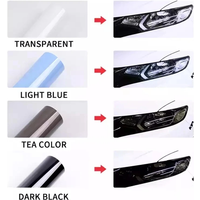 30cm Intelligent Light Control Headlight Film PPF TPU Photochromic Modification Repair Taillight Self-healing Protection Sticker