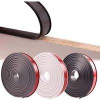 Rubber Edge Trim, Self Adhesive U Channel Edge Trim, U Shaped Trim, Edge Banding for Plywood, Woods, Shelf, Cabinet, Countertop