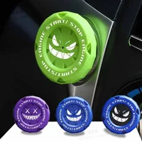 Car Onekey Start Stop Button Cover Car Interior Decor Sticker Engine Ignition Start Switch Protective Cover Motorcycle StartRing