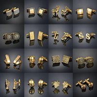 Men's Luxury Shirt Cufflinks French Gold Color Cuff Buttons for Men Bridegroom Suit Sleeve Male Jewelry Gift