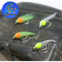 6pcs #14 Mini Salmon Egg Fly Epoxy Glo Bug Barbed Fish Hook Fly Fishing Flies Trout Steelhead Grayling Fishing Lure Baits
