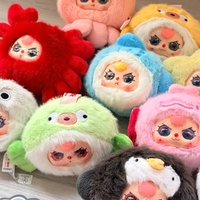 Baby three Ocean Plush Series 2 Blind Box Plush Doll Keychain Cute Collectible Toy Figure Ocean Animal Gift for Christmas Gift