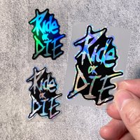 AliExpress NONE 1PC Ride or Die Motorcycle Sticker Waterproof DlY Motorbike Fuel Tank Helmet Road Bicycle Top Tube Frame Handlebars Vinyl Decal