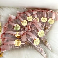 Personalized Gold Mirror Acrylic Name Tags, Custom Engraved Tags for Wedding, Baptism, Baby Shower & Party Favors, Elegant Decor