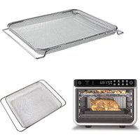 304 Stainless Steel Air Fryer Replacement Roasting Basket Baking Net for Ninja Foodi SP100/SP101B1/SP300/DT200 Oven Accessories