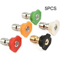 High Pressure Water Nozzle 0°15°25°40°65° For Quick Connector Car Wash Garden Irrigation Durable