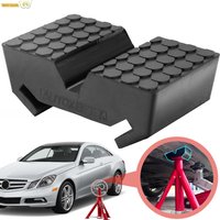 Car Slotted Lift Jack Stand Rubber Pad Saddle Adapter for All-in-One Frame Rail Pinch Lifting Repair Tools Safety Grip Pads