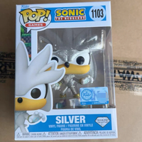 FUNKO POP Original Sonic Anime Figure Silver 1103 Action Figure Toys for Boys Girls Kids Gift Collectible Model Ornaments
