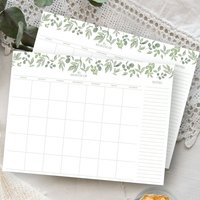 A4 monthly undated notepad weekly planner daily planner notes school office household supplies 24 sheets