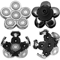 6D Electric Shavers Replacement Heads Bald Replacement Heads for Razor for Electric Razors for Head Shaver
