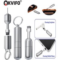 2 in 1 SIM Card Tray Removal Tool Mobile Phone Speaker Charging Port Cleaning for iPhone Samsung Xiaomi Earphones Clean Brush